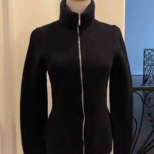 Black Wool Escada Zip up jacket